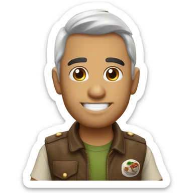 coco com canudo em cima sticker