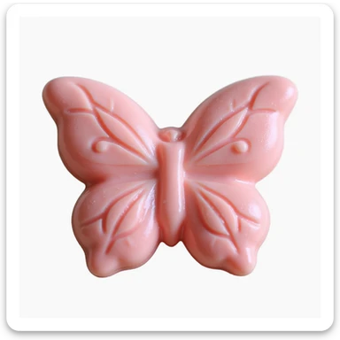 realistic butterfly-shaped candy, isolated, transparent background, no visible background sticker