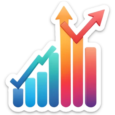 Chart Increasing sticker