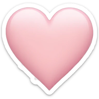 pastel pink heart sticker