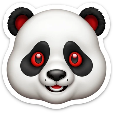 Extremely stoned panda sticker