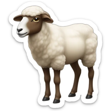 Un mouton sur un chameau sticker