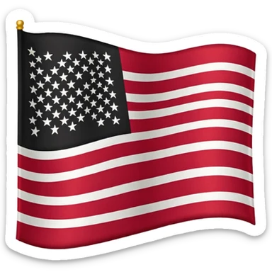 Black American heritage flag  sticker