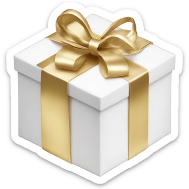 Dior white and gold gift box sticker