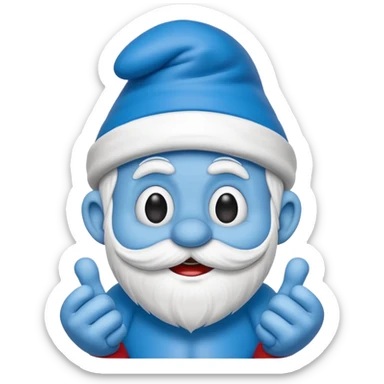 papa smurf  sticker