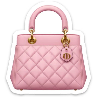 Pink Dior bag sticker