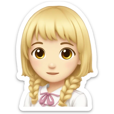 shoujo cute anime romance girl  sticker