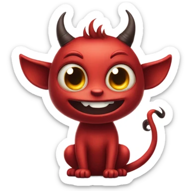 Cute devil sticker