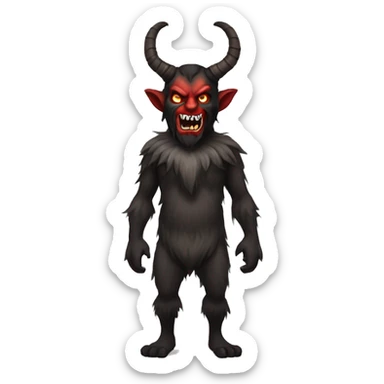 Full body Krampus sticker