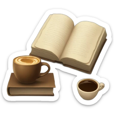Coffee and a Book sticker