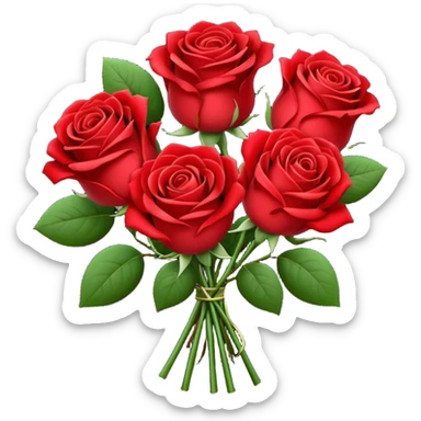 Red roses  sticker