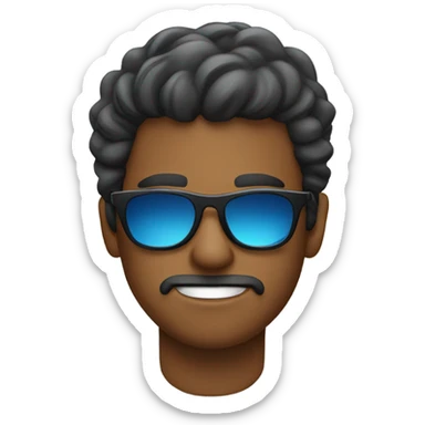 Chill guy with sunglasses sticker