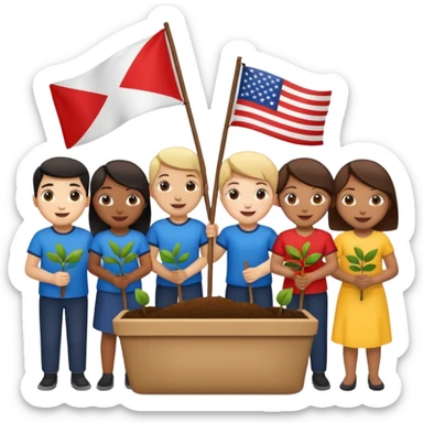 Flag Planting Ceremony sticker
