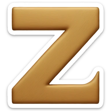 Letter Z sticker
