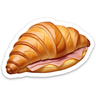 Ham and cheese croissant  sticker