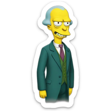 Mr Burns sticker