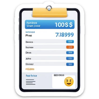fast invoice generator sticker