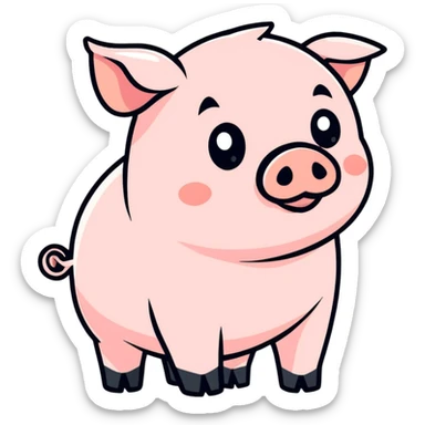 Pig sticker