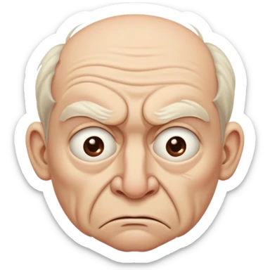 disgusted face sticker