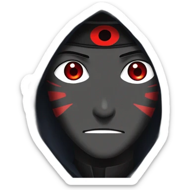 Itachi Uchiha using sharingan sticker
