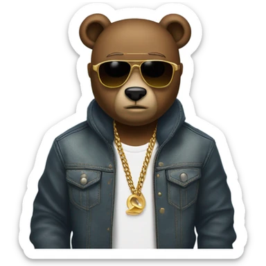 kanye west bear sticker