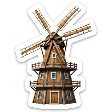 Dutch Windmill sticker