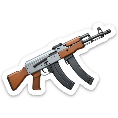 AK-47 mixed with a glock 19 sticker