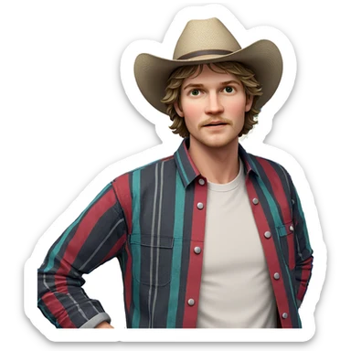 casual outdoor male portrait sticker