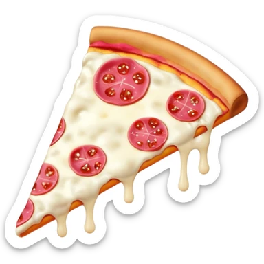 pink pizza slice sticker