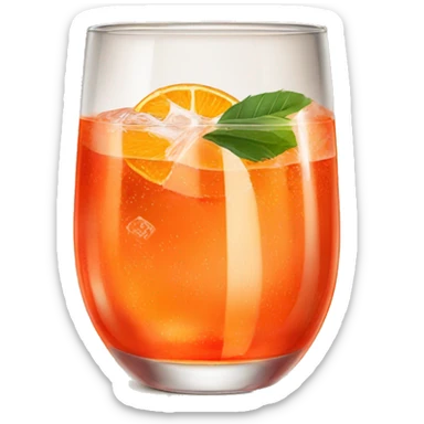 Aperol spritz in tumbler glass sticker