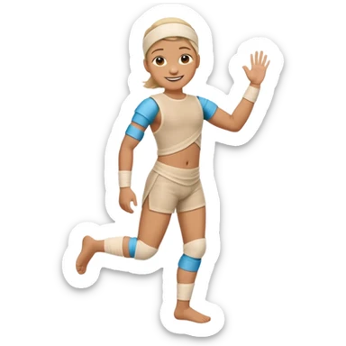 Ich fühle mich fröhlich, weil ich taglich positive Lust habe. Außerdem habe ich gestren Unfall gemacht. Uhhh aber … ich bin stark 💪🏼🦿🦾 sticker