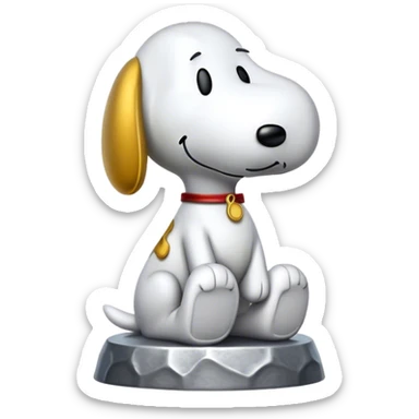 Snoopy hammered  sticker
