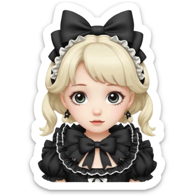 Lolita Girl anime sticker