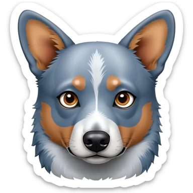 Fancy blue heeler sticker