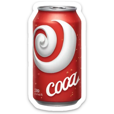 Une canette de coca sticker