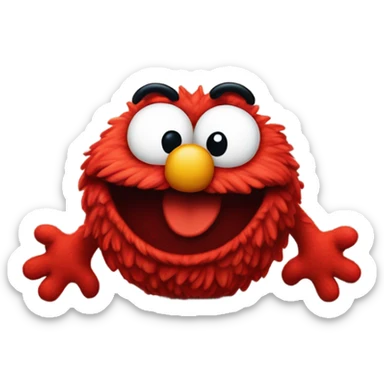 Fat Elmo’s world nana Ana nanabarnoonio sticker