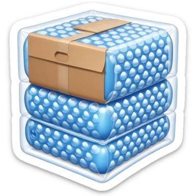 Packaging, Bubble wrap sticker
