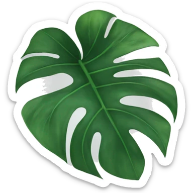 monstera plant sticker