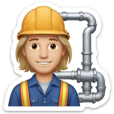 customer. 1 person only white male with shoulder normal person cloths. adult. pipeline technician change the expression and the shape of the face change the color of eyes. remove the background sticker
