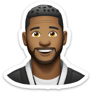 Singer usher sticker