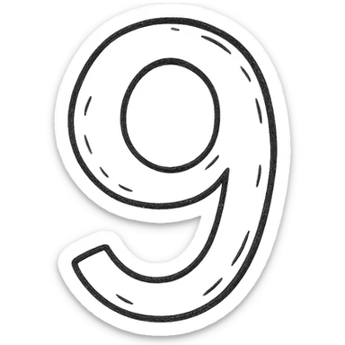 9 sticker