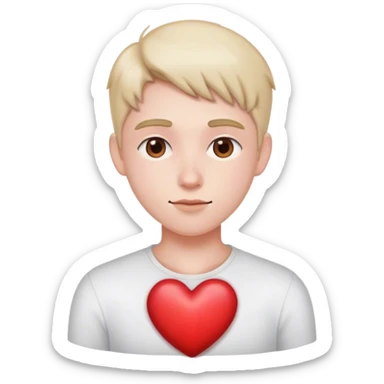 🥹with a heart sticker