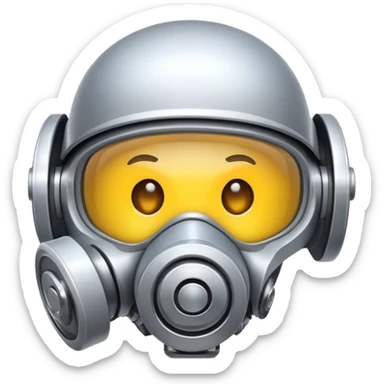 Emoji sniffing gear sticker
