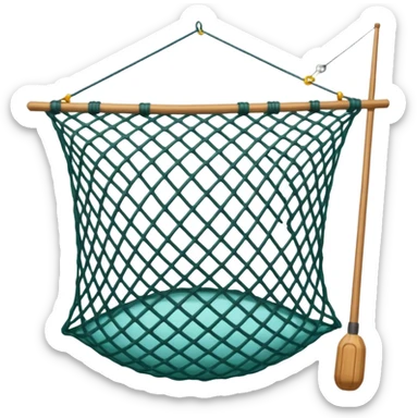 Fishing net a square net sticker