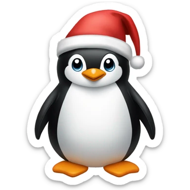 Christmas Penguin sticker