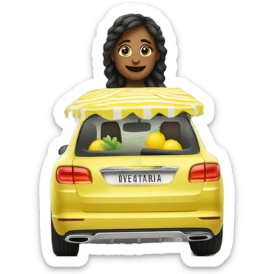 bentayga driving through lemonade stand sticker