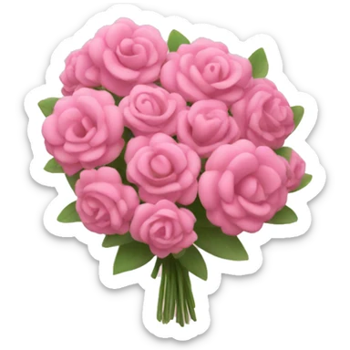 pink bouquet sticker