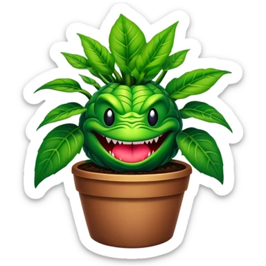 audrey II plant from Little Shop sticker