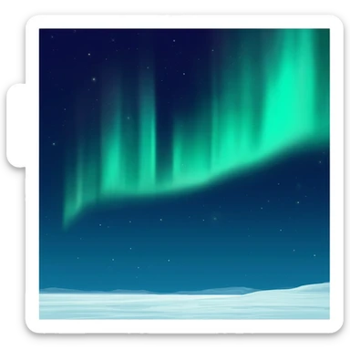 northern lights sticker