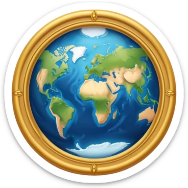 If earth had four continents sticker